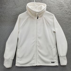 Calvin Klein Performance Full Zip Sweater Women's Size Medium White Pockets